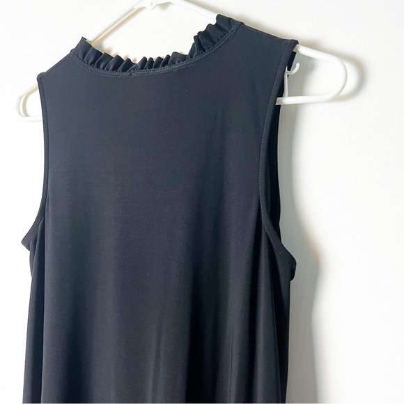 Nick & Nash - Black Tank Sheath Dress with Ruffle Collar - Sz. M - Picture 5 of 6